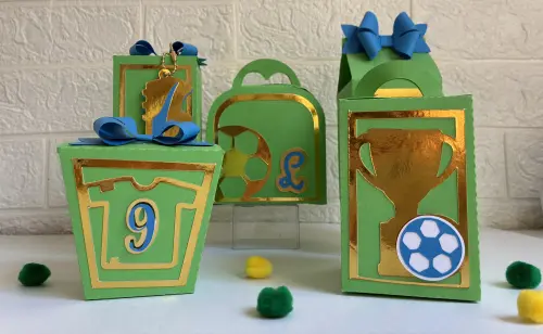 30 Personalizados Copa do Mundo - Verde e Dourado
