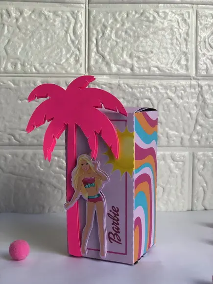 Personalizados Barbie Praia - Kit com 20 Unidades