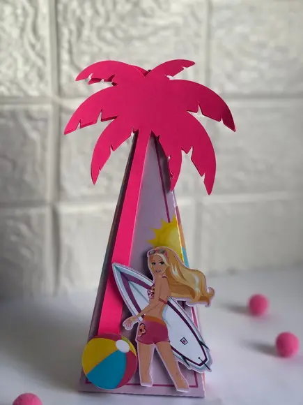 Personalizados Barbie Praia - Kit 40 Unidades