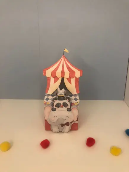 Personalizados Circo Aquarelado - Kit com 40 Unidades