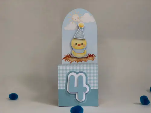 Personalizados Fazendinha Azul - Kit com 25 Unidades