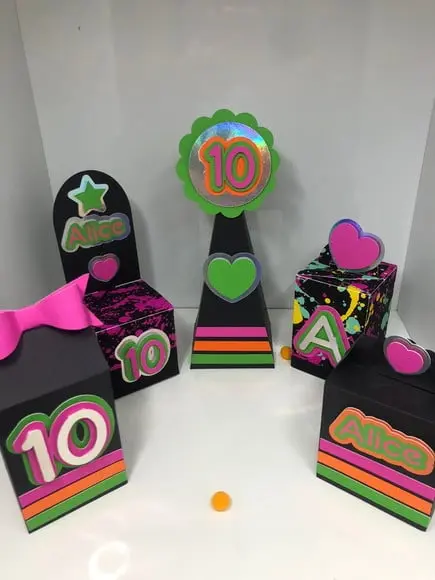 Personalizados Festa Neon - Kit com 30 Unidades