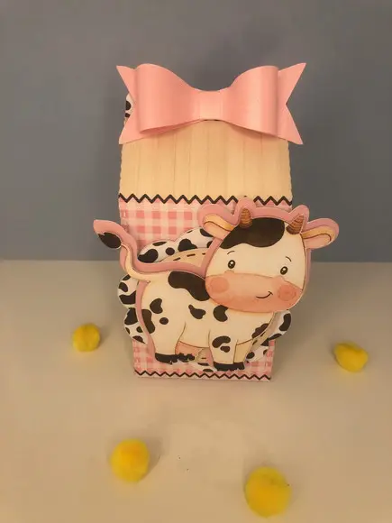 Personalizados Fazendinha Rosa - Kit com 50 Unidades