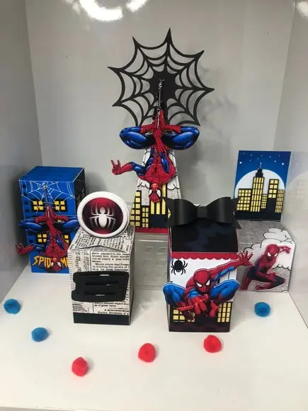 Personalizados Homem Aranha - Kit com 50 Unidades