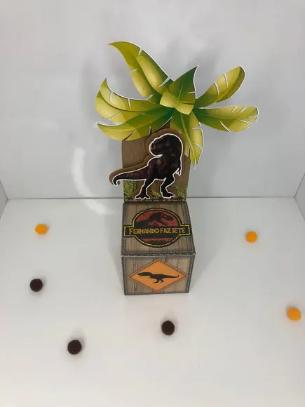 Personalizados Jurassic Park - Kit com 20 Unidades