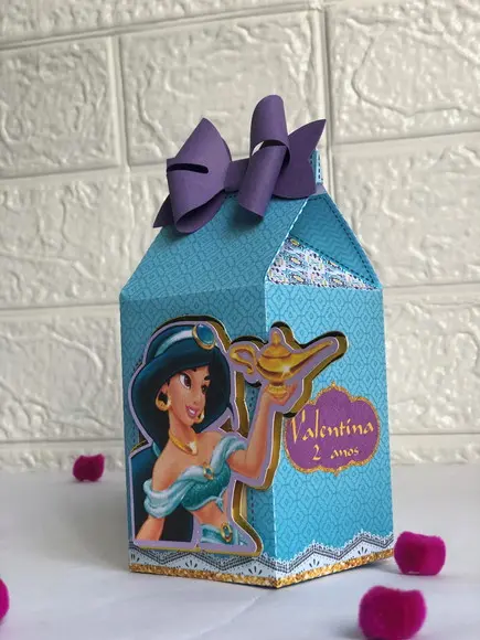 Personalizados Princesa Jasmine - Kit com 20 Unidades
