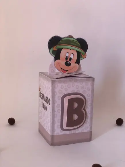 Personalizados Mickey Safari - Kit com 25 Unidades