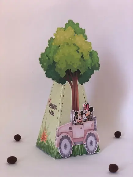 Personalizados Mickey Safari - Kit com 20 Unidades