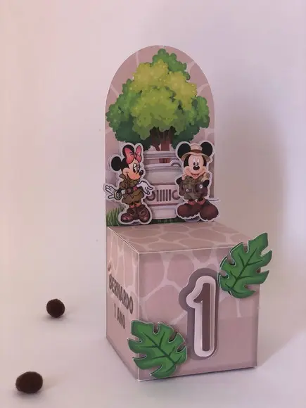 Personalizados Mickey Safari - Kit com 20 Unidades