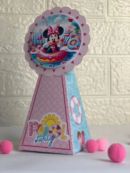 Personalizados Minnie Pool Party - Kit com 30 Unidades