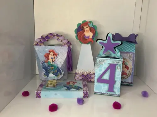 Personalizados Pequena Sereia- Kit com 40 Unidades