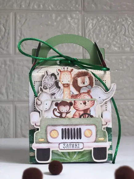 Personalizados Safari Aquarelado - Kit com 20 Unidades