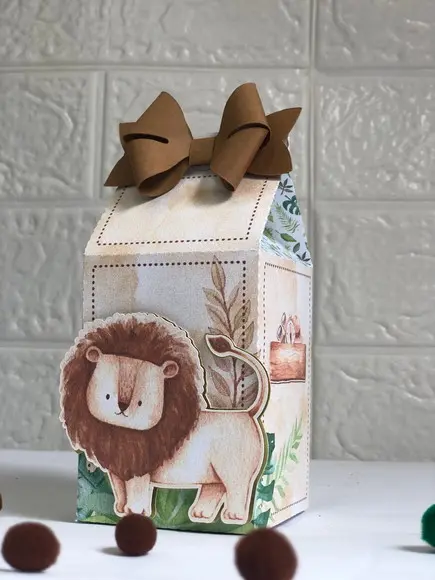 Personalizados Safari Aquarelado - Kit com 50 Unidades