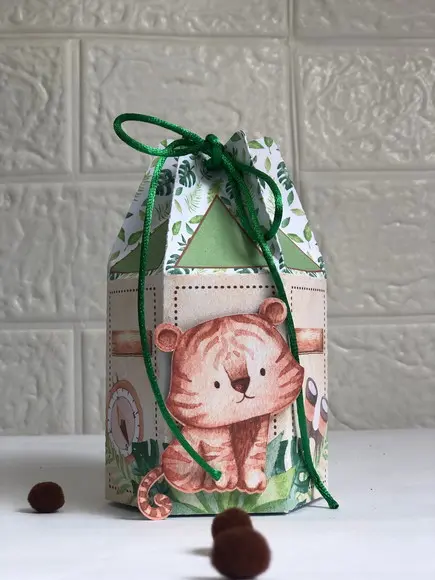 Personalizados Safari Aquarelado - Kit com 30 Unidades