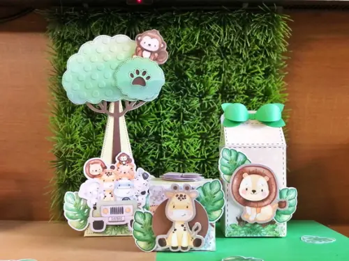 Personalizados Safari Baby - Kit com 20 Unidades