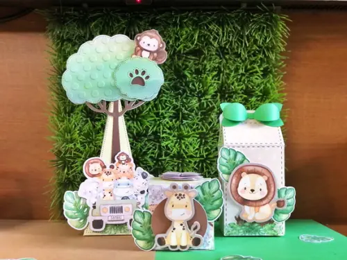 Personalizados Safari Baby - Kit com 50 Unidades