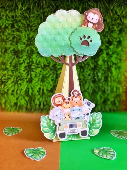 Personalizados Safari Baby - Kit com 50 Unidades