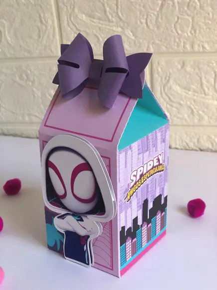 Personalizados Spidey Menina - Kit com 25 Unidades