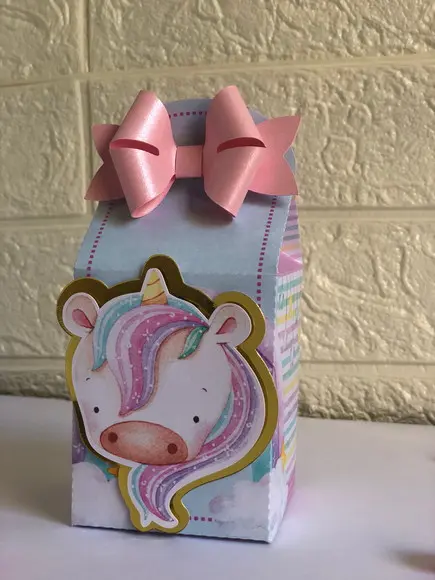 Personalizados Unicórnio Rosa - Kit com 40 Unidades