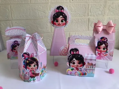 Personalizados Vanellope - Kit com 50 Unidades
