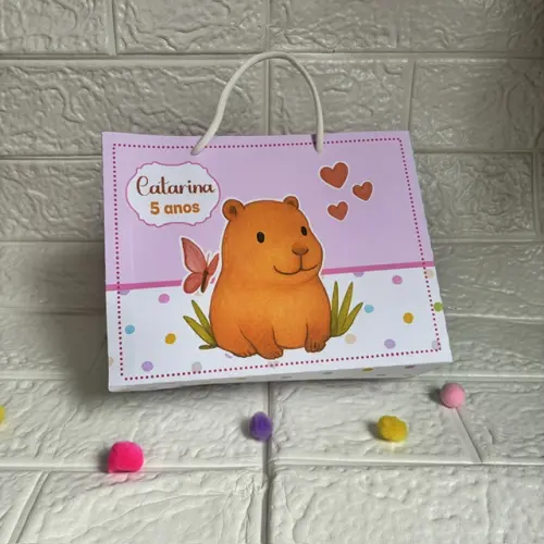 Sacolinha Personalizada Capivara