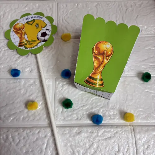 Centro de Mesa Cachepô Copa do Mundo - Personalizados Lembrancin