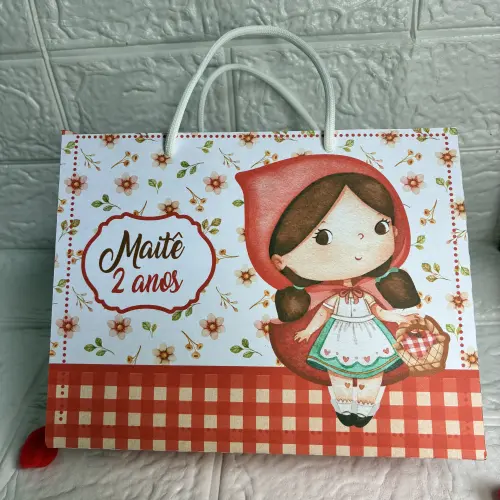 Sacolinha Personalizada Chapeuzinho Vermelho