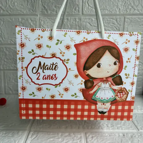 Sacolinha Personalizada Chapeuzinho Vermelho