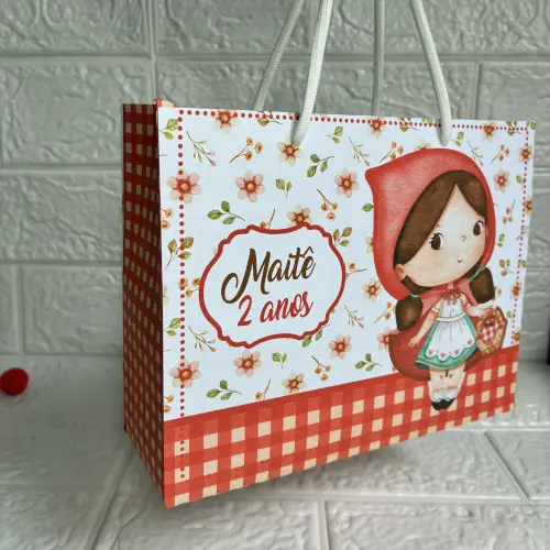 Sacolinha Personalizada Chapeuzinho Vermelho