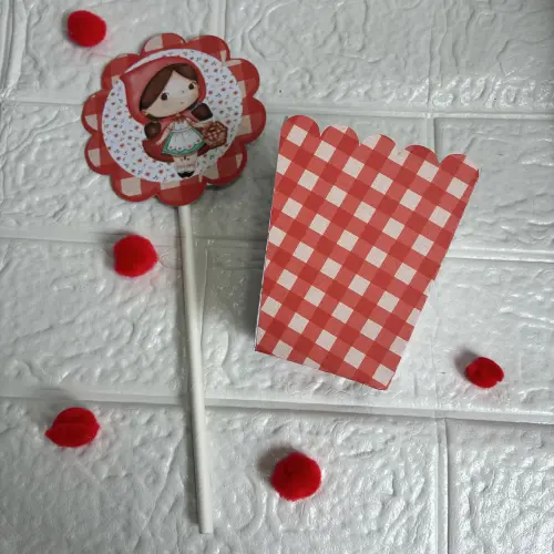 Centro de Mesa Cachepô Chapeuzinho Vermelho - Personalizados Lem