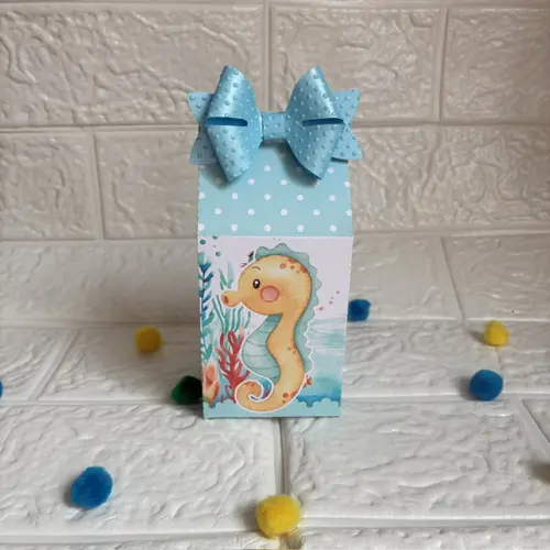 Personalizados Fundo do Mar Azul Menino - Kit com 10 unidades