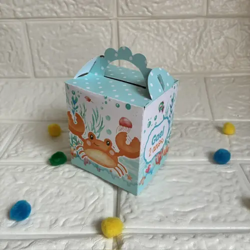 Personalizados Fundo do Mar Azul Menino - Kit com 20 unidades
