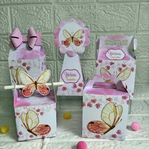 Personalizados Jardim das Borboletas - Kit com 30 unidades