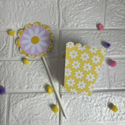 Centro de Mesa Cachepô Margarida - Personalizados Lembrancinhas