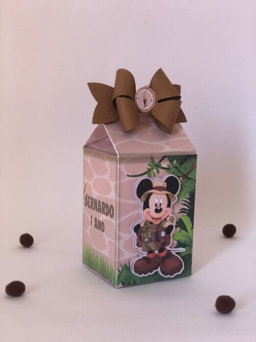 Personalizados Mickey Safari - Kit com 10 Unidades