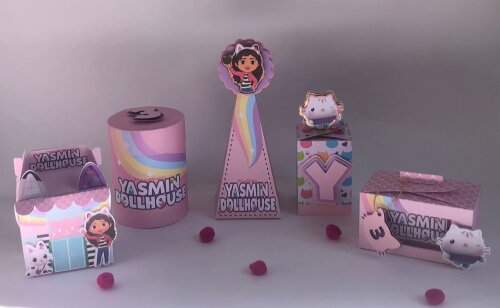 Personalizados a Casa Mágica da Gabby - Kit com 10 Unidades