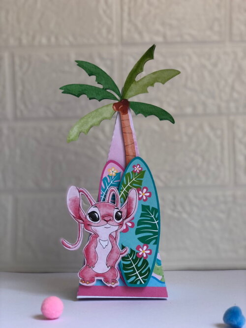 Personalizados Stitch e Angel - Kit com 10 Unidades