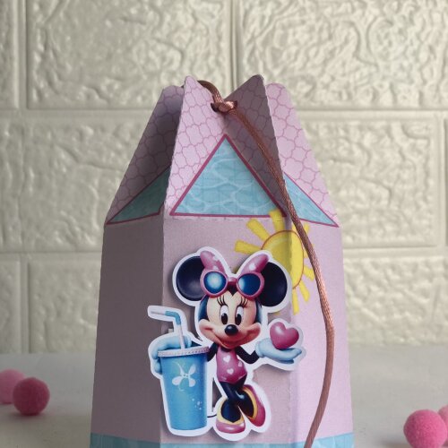Personalizados Minnie Pool Party - Kit com 10 Unidades