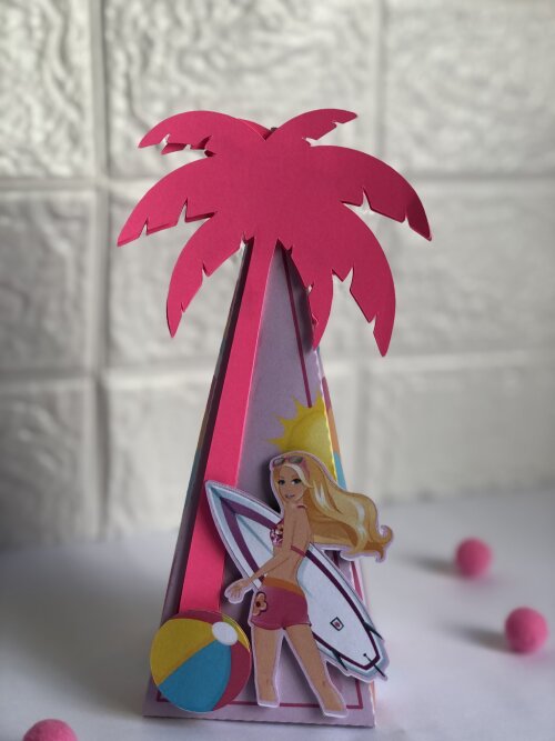 Personalizados Barbie Praia - Kit com 10 Unidades