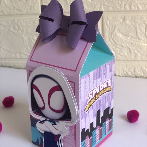 Personalizados Spidey Menina - Kit com 20 Unidades