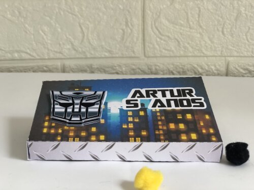 Personalizados Transformers - Kit com 10 unidades