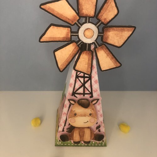 Personalizados Fazendinha Rosa - Kit com 10 unidades