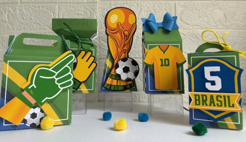 Personalizados Copa do Mundo - Kit com 30 unidades