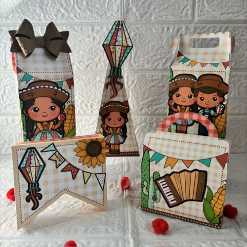 Personalizados Festa Junina - Kit com 10 unidades