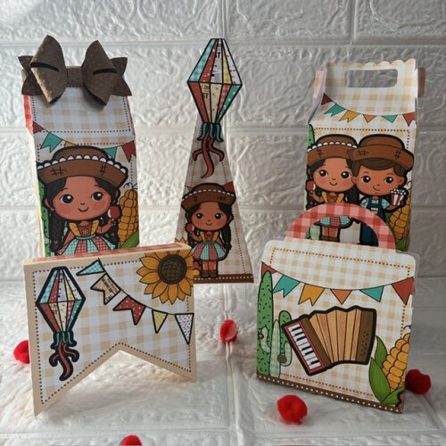 Personalizados Festa Junina - Kit com 20 unidades