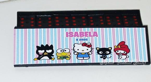 10 Dominós Personalizado Hello Kitty