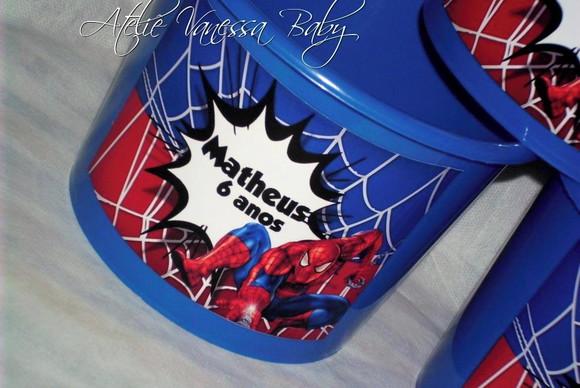 25 Balde De Pipoca Homem Aranha