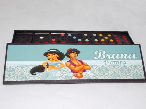 10 Dominós Princesa Jasmine e Aladdin