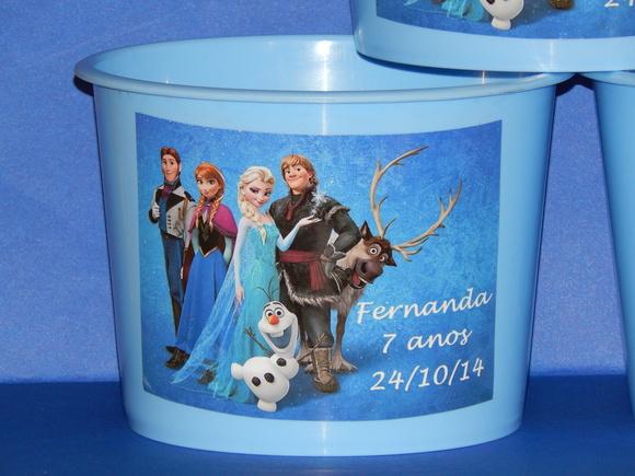 25 Balde Personalizado Frozen