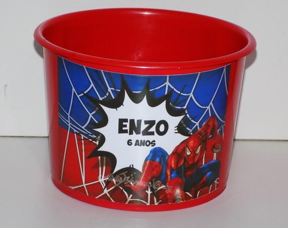 15 Balde de Pipoca Homem Aranha